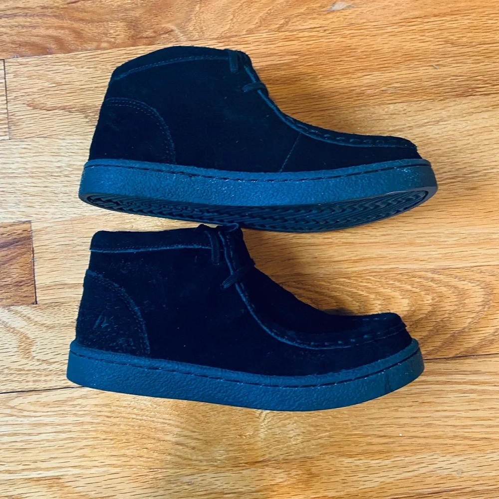 Hush Puppies BLACK slip on moccasins size 12.5